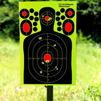 

Hunting Training Target Paper Fluorescence Sticker Shooting Gun Target Paper High Quality Sticker Paper Fluorescence Target