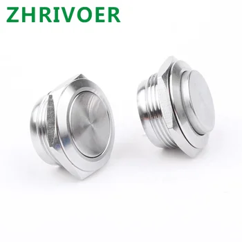 

1pcs 19mm Momentary Metal Push Button Switch 2 Feet Micro-stroke Ultra-Short Self-Reset Waterproof Push Button Switch