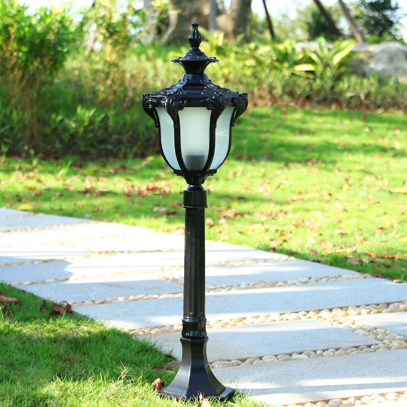 Waterproof LED Lawn Lamp European Aluminum Pillar Light Outdoor Courtyard Villa Landscape Garden Street Lamp