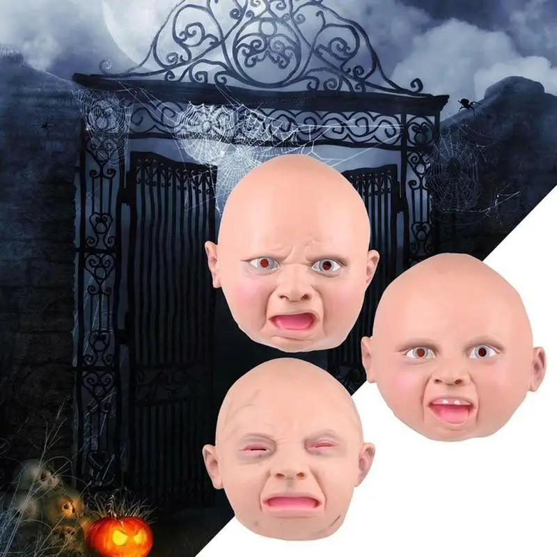 Уличная детская латексная маска Хэллоуин Косплей Маска Новинка игрушка