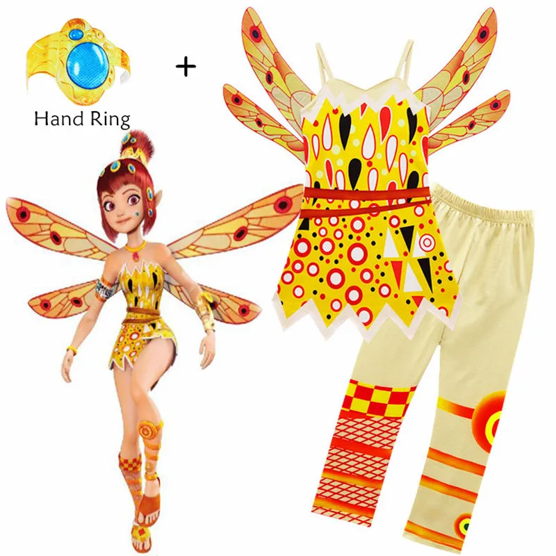 Costumi Di Halloween Per Ragazze Mia & Me Set Di Vestiti Per Bambini Anime Mia Cosplays Set Di Fantasia Per Bambini Abiti Da Festa Di Compleanno Di Ca