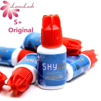 

Free Shipping 10 bottles/lot Fastest Korea Sky Glue Red Cap 1-2s dry time Most Powerful S+ for Eyelash Extensions MSDS Adhesive