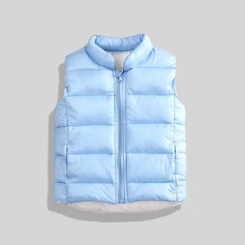 sky blue girls vests Детский жилет на весну-осень-зиму, детские жилеты для малышей, одежда для мальчиков и девочек, куртка, верхняя одежда, пальто, жилет для мальчиков и девочек - Цвет: sky blue girls vests