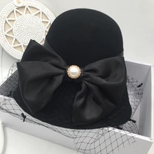 Для кого-то другого, на заказ, французская элегантность, кепка Хепберн, детская, светская, шерстяная, Хомбург, Джокер, рыбацкая шляпа