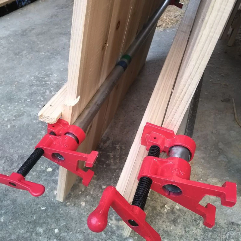 Woodworking Pipe Clamp 1/2inch 3/4inch Upgrade Heavy Duty Quick Fixer