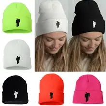 Горячая Billie Eilish Beanie Женская и Мужская 5 цветов унисекс Stickman вязаная шапка капот вязаная шапка мешковатая удлиненная шапка зимняя шапка