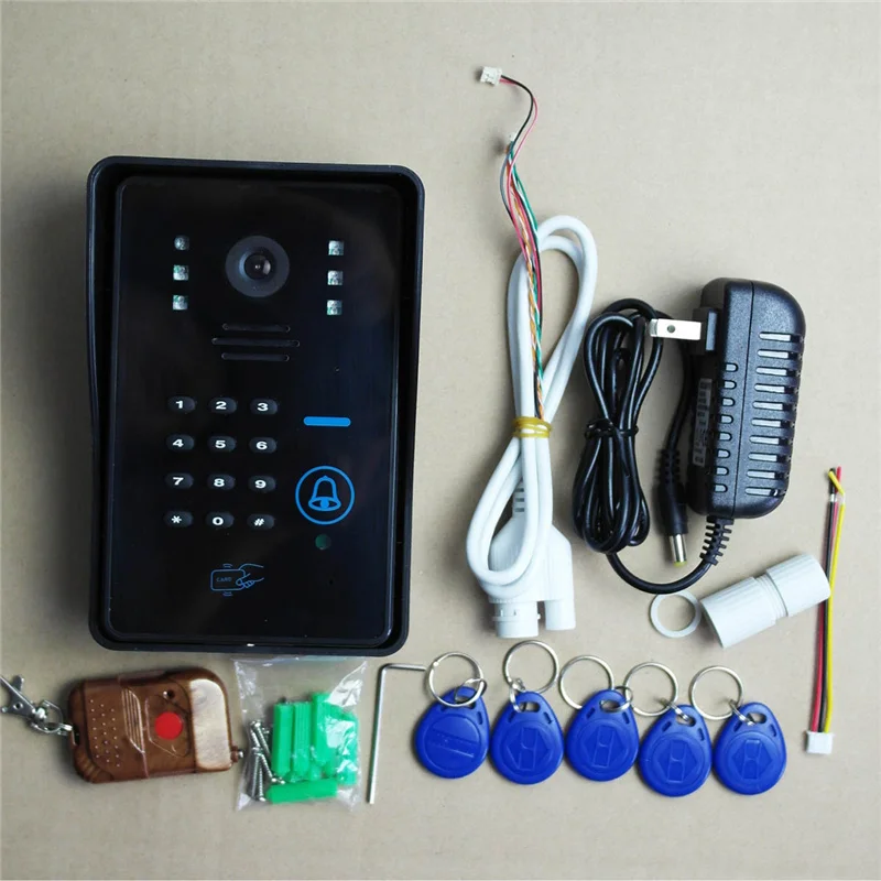 Best New Wireless Wifi IP Doorbell Camera RFID Password Video Door Phone Doorbell Intercom System Night Vision Access Control System