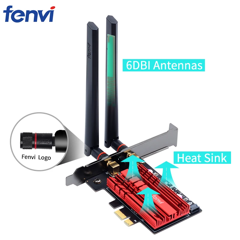 2400Mbps PCI Wifi Adapter Wireless AC Lan Network Card For Intel AX200NGW NGFF 802 11ac ax 2