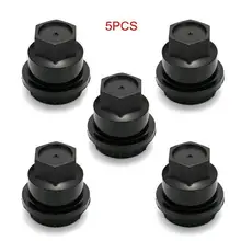 

car accessories Wheel caps 5Pcs 24mm Black Cover Cap Replacement 15661036 Wheel Lug Nut