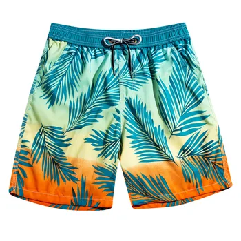 

Summer Style 2020 Men Shorts Beach Short Breathable Quick Dry Loose Casual Hawaii Printing Shorts Man Plus Size 3XL