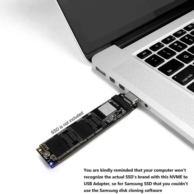 M.2 NVME SSD M ключ к USB 3,1 адаптер PCI-E PCIe к USB-A 3,0 твердотельный накопитель внутренний конвертер карта для 2242/2260/2280
