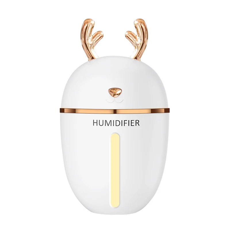 

450Ml Air Humidifier Usb Aroma Essential Oil Diffuser For Home Office Aromatherapy Humidificador Difusor With Nightlight Lamp Wh
