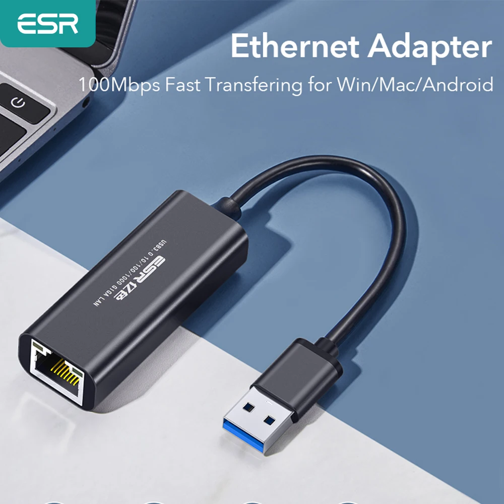 Сетевая карта ESR USB 3 0 Ethernet-адаптер RJ45 Lan для ТВ-приставки Windows ПК Nintendo Switch