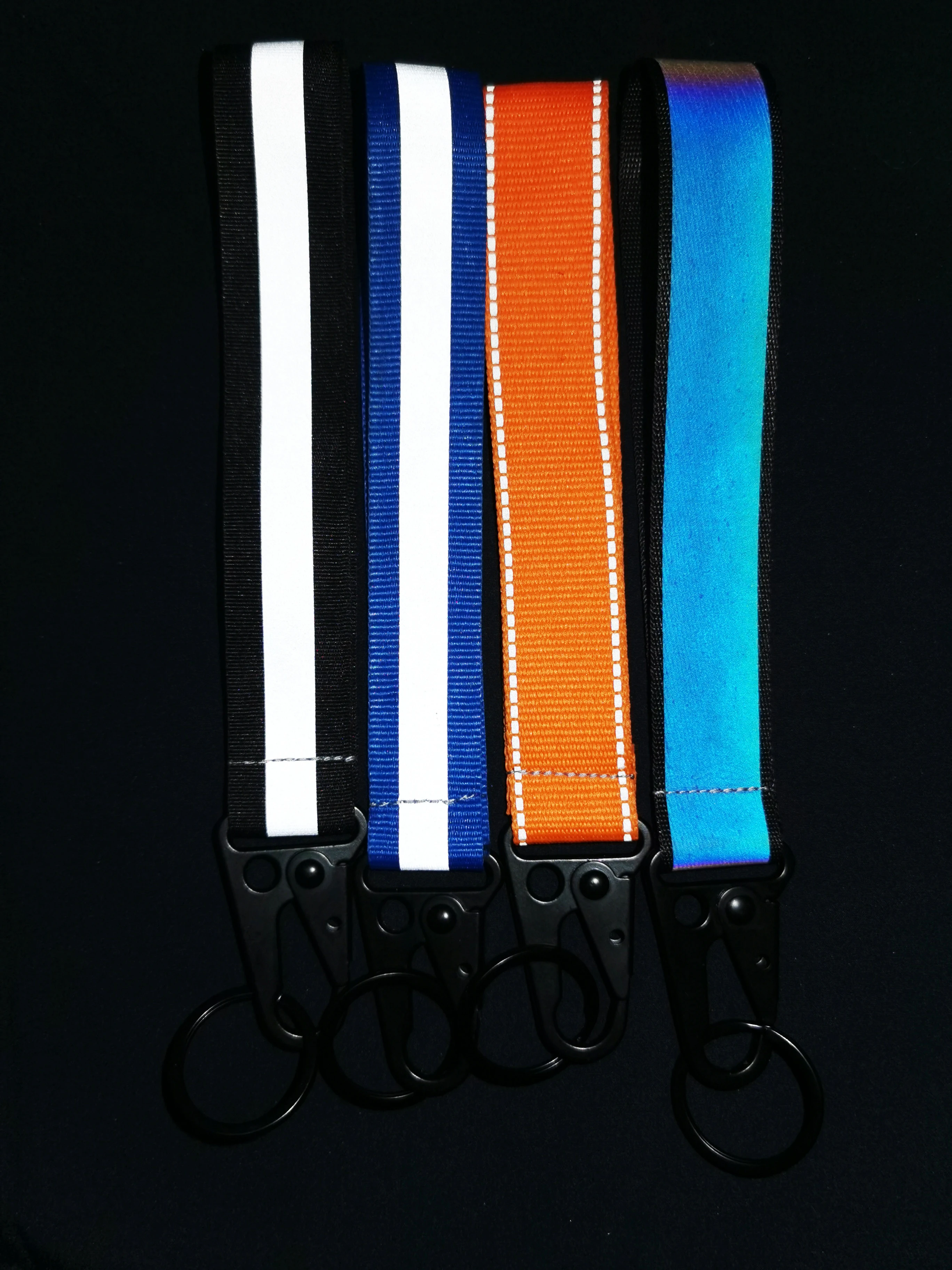 Car Reflective Keychains High Visibility Webbing Material For Bag Pendant Accessories 2.5cm