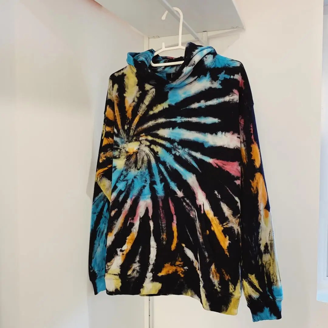 

2019 new ladies fashion long-sleeved sexy tie-dyed sweater 0805