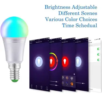 

Dimmable E14 B22 RGB LED Smart Bulb 9W Bluetooth Magic Lamp RGBW RGBWW Smart Lamp Control Apply To IOS /Android
