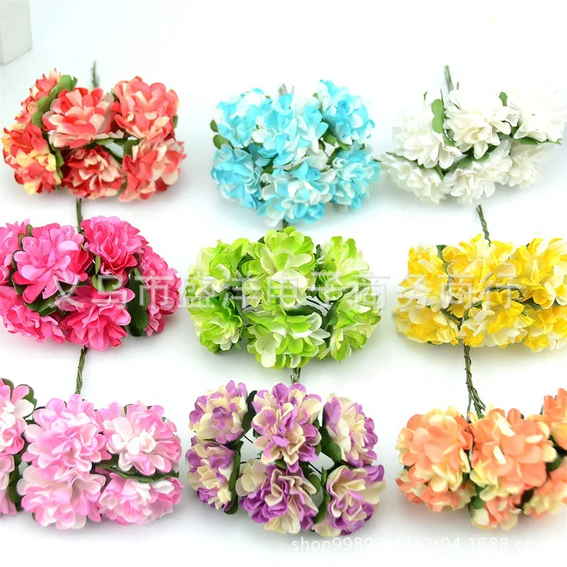

Manufacturers Direct Selling DIY Candy Box Packaging Accessories Dried Flower Double Color Chrysanthemum without Gold Powder Imi