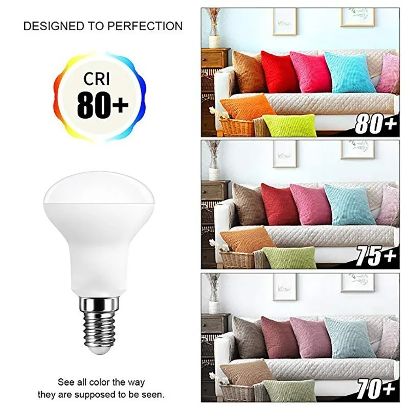 Светодиодная лампа зонтик R39 R50 R63 R80 85 265 В переменного тока E27 E14 cfl светодиодные