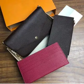 

2020 new fashion POCHETTE FELICIE bag chain three piece high quality real leather speedy bag metis bag with dust bag and box