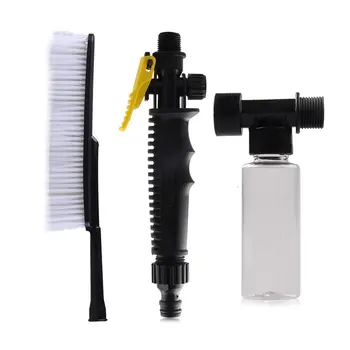 

Foam Bottle Car Wash Brush Car Long Handle Soft Hair Cleaning Car Mop
