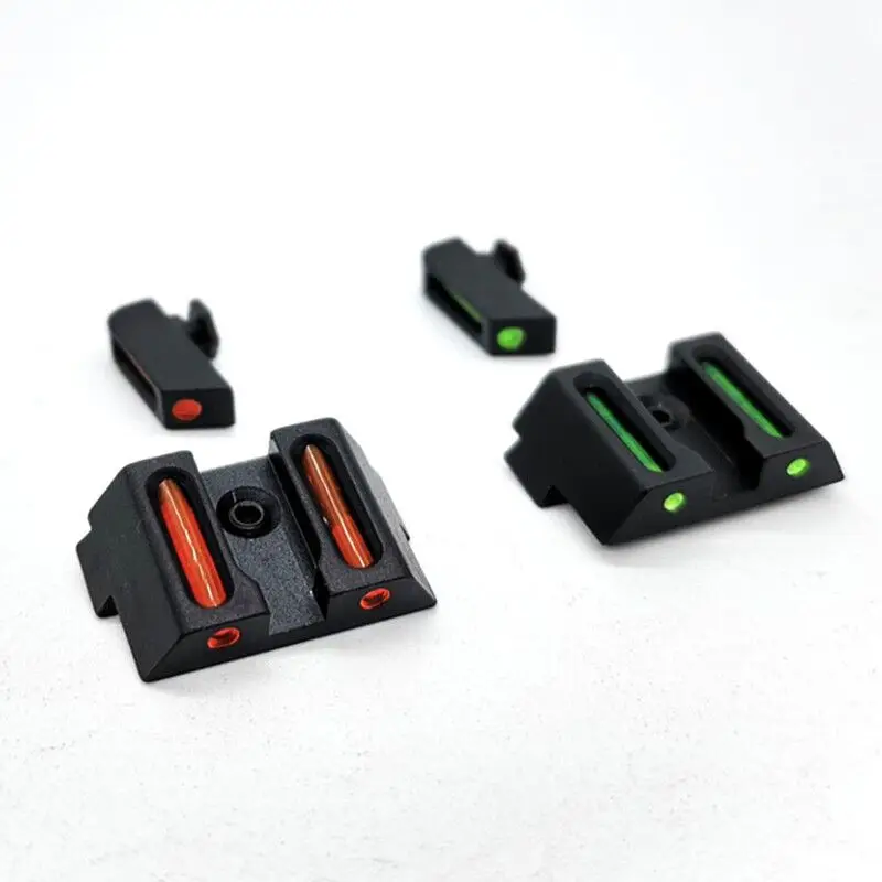 

Tactical Fiber Optic Front and Rear Handgun Sights for Glock standard models Pistols