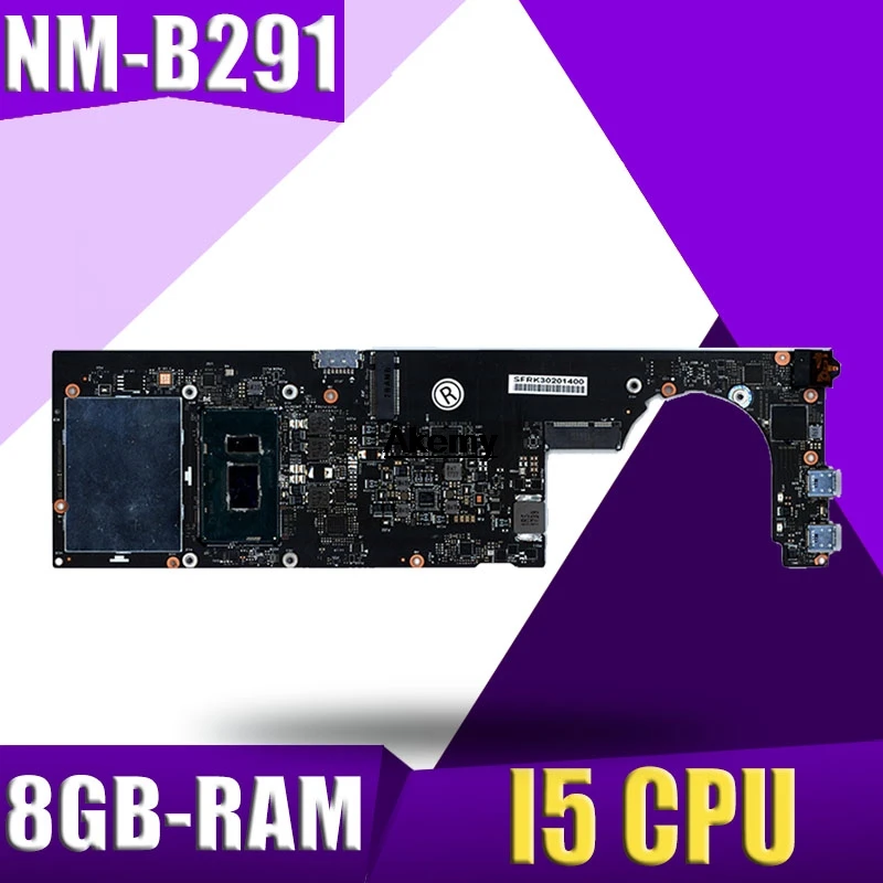 NM-B291 материнская плата для ноутбука lenovo YOGA 920-13IKB оригинальная материнская плата 8Гб-RAM I5-8250U