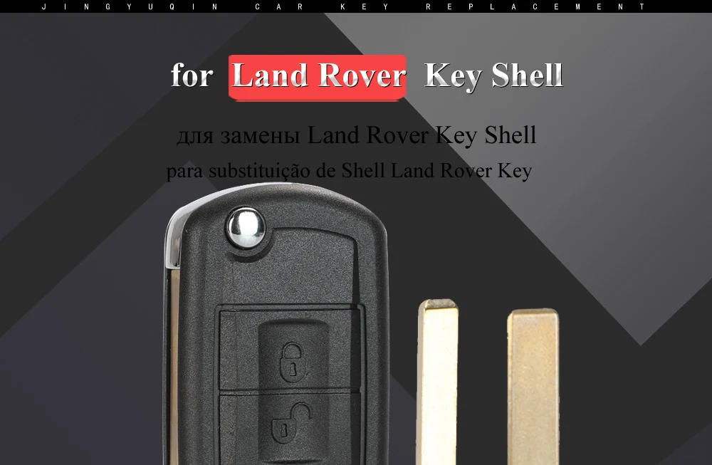 Keyforkess 10pcs Chiave A Distanza di Vibrazione Borsette Caso Fob 3 Pulsante Per LAND ROVER Range Rover Sport LR3 Freelander Evoque discovery Sport - H763741e7dfaf4e959c7ada8ea176a484J