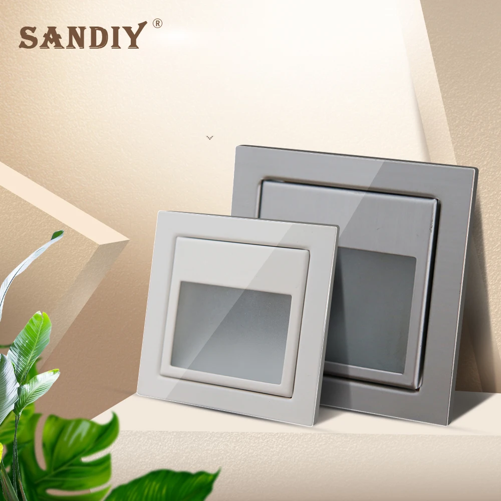 

Встраиваемый ступенчатый выключатель света, светодиодный светсветильник льник для лестниц, алюминиевые настенные Угловые лампы для лестниц, коридора, антикоррозийные бра, белый/серебристый цвета