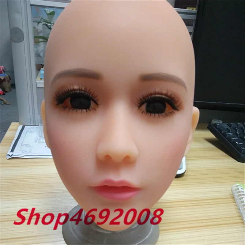 

W1-6 Beautiful Sex Doll Head Factory Site Photo Real And Reliable Female Head Oral Sex Toy