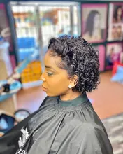 Pre arrancado corte Pixie peluca 250% para las mujeres negras Pixie Peluca de cabello humano nudos blanqueados corto de la onda de agua de Bob de fuente peluca Remy