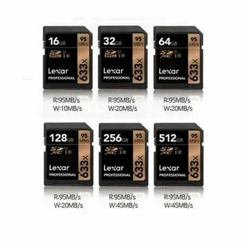 

Lexar SD Card 512GB/256GB/128GB/64G/32GB SD Card 128GB Memory Card 32G Flash Card SD 256G 512G 95M/S C10 633x For Camera
