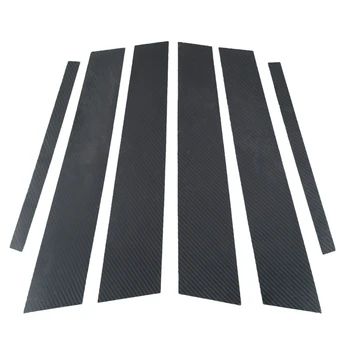 

Carbon Fiber Car Window B-Pillars Molding Trim Car Styling Stickers for Bmw 3 Series E46 Accessories