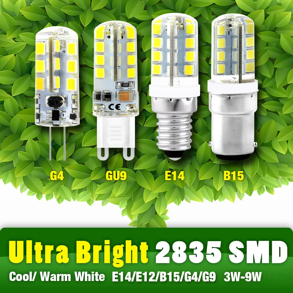 Светодиодный G4 G9 E14 лампа AC DC затемнения 12V 220V 3W 3,5 W 4W 5W 7W 8W SMD светодиодный свет Освещение Заменить галогенные Прожектор люстра