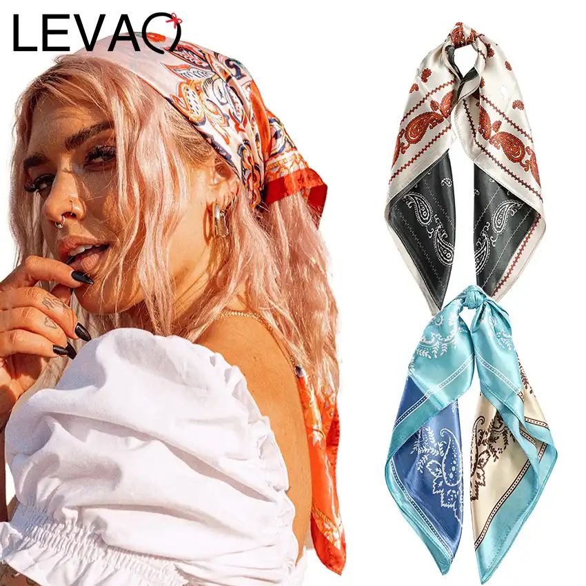 foulard satin cheveux