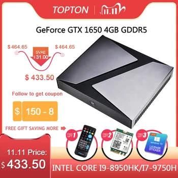 Online 2020 Neue Gaming Mini PC Core I9 8950HK I7 9750H I5 9300H Nvidia GTX 1650 4GB Spiel Desktop 2 * DDR4 64GB Windows 10 4K DP HDMI AC