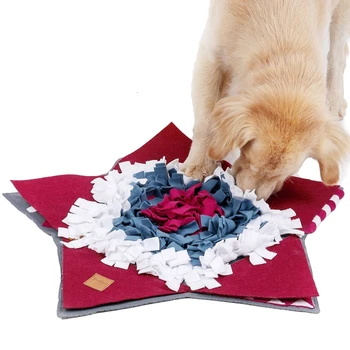 

Five-pointed Star Shape Washable Pet Snuffle Feeding Mat Dog Puzzle Toy Nosework