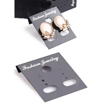 

100Pcs Plastic Earring Ear Studs Holder Display Hang Cards Jewelry Accessories