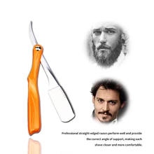 Classic Men Manual Shaving Barber Folding Knife Holder Straight Edge Razor