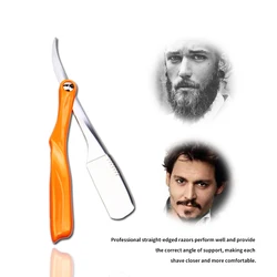 Classic Men Manual Shaving Barber Folding Knife Holder Straight Edge Razor