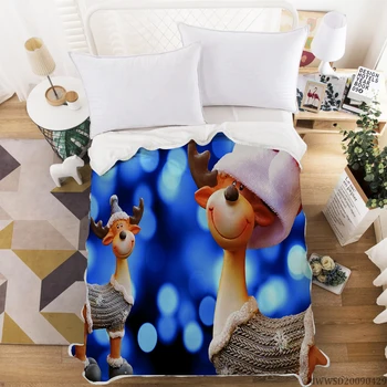 

Christmas Design Blanket 3D Creative Pattern Print Blanket Bedroom Decor For Kids Adult Super Soft Hotsale