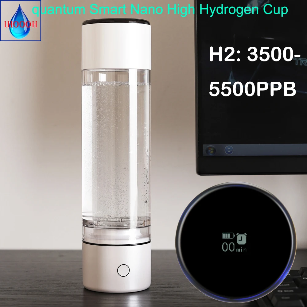 5000PPB Quantum Smart MRETOH Molecular Resonance Nano High Hydrogen Rich Water Bottle Generator SPE ORP Alkaline Ionizer Cup