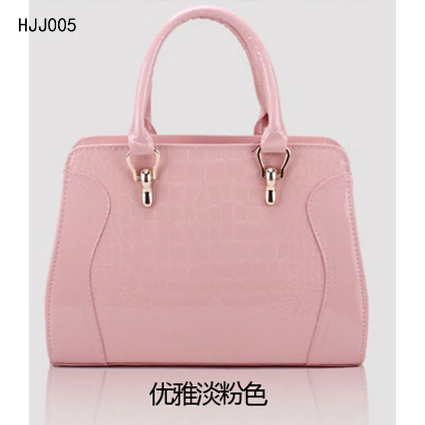 

Patent Leather Crocodile Pattern Modern And Trendy/women Stereo Type Bag Top Grade Embossed Handbag Guangzhou Huadu Shiling WOME