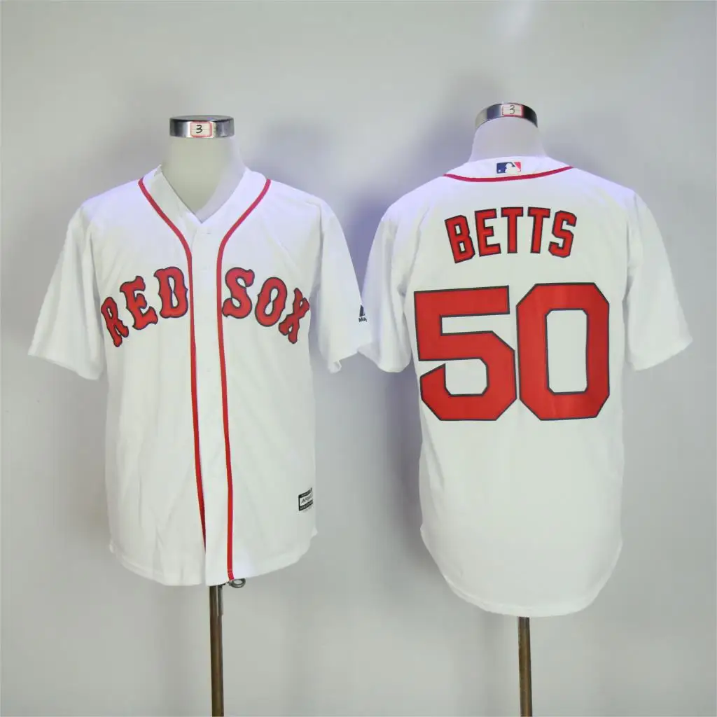 Мужские ботинки Boston Mookie Betts Xander Bogaerts J.D. Martinez Andrew Benintendi Chris Sale Jackie Bradley Flex& Cool Base Jersey - Цвет: Небесно-голубой
