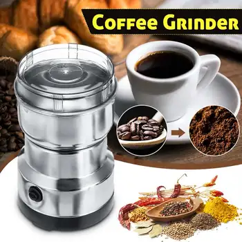 

110V/220V 200W Coffee Grinder Electric Mini Coffee Bean Nut Grinder Coffee Beans Multifunctional Home Coffe Machine Kitchen Tool