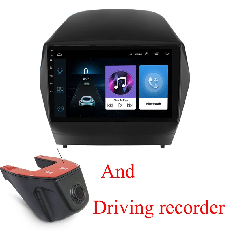 Hyundai IX35-DRV Android 8,1 Автомобильный мультимедийный dvd-плеер для hyundai IX35 2009- навигация и gps с автомобильным радио Воспроизведение видео HD карта - Цвет: Hyundai IX35-DRV