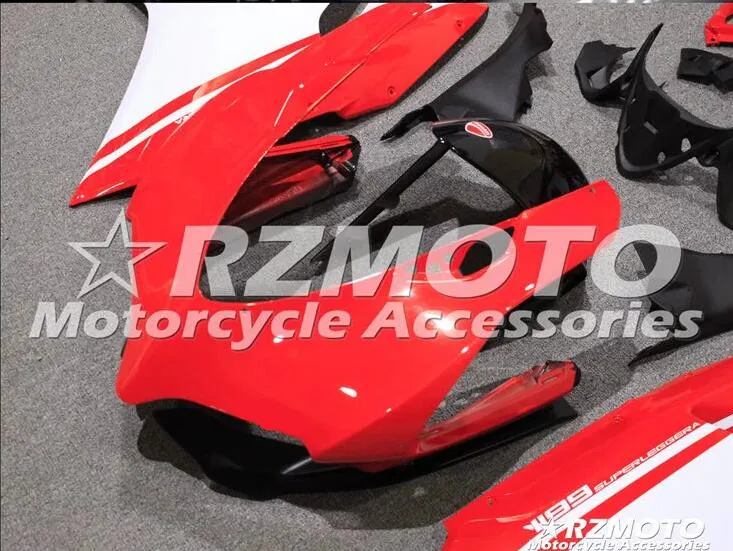 ABS мотоцикл обтекатель подходит для Ducati 899 1199 Panigale 2012 2013 кузов литья под давлением красный ACEKITS Магазин № 0096