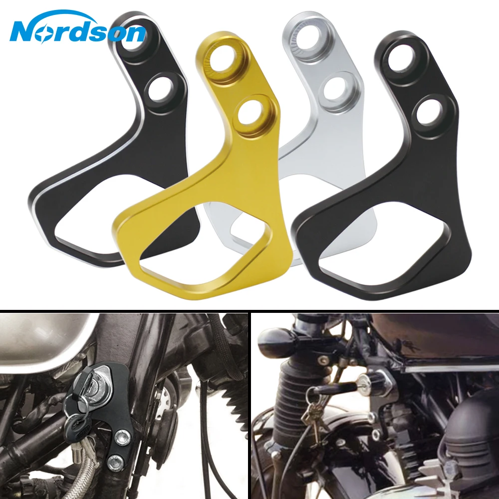 Staffa Di Riposizionamento Chiave Di Accensione Moto Nordson Per Triumph Bonneville Scrambler 2001-2015 Destra Cnc Alluminio