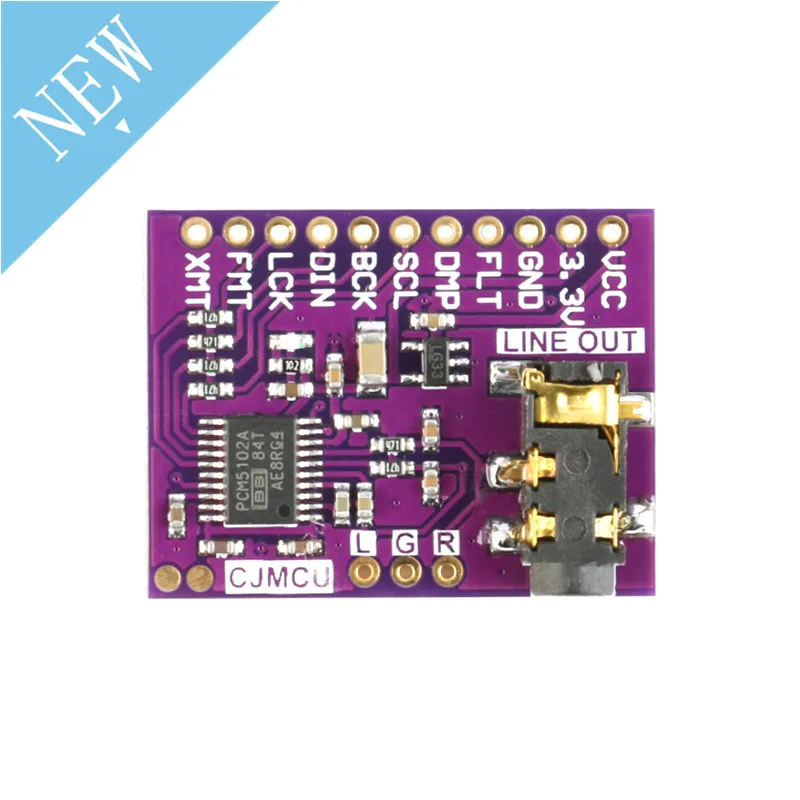 PCM5102 PCM5102A DAC звуковая карта плата pHAT 3,5 мм декодер Стерео Джек 24 бит цифровой аудио модуль для Raspberry Pi за пределами