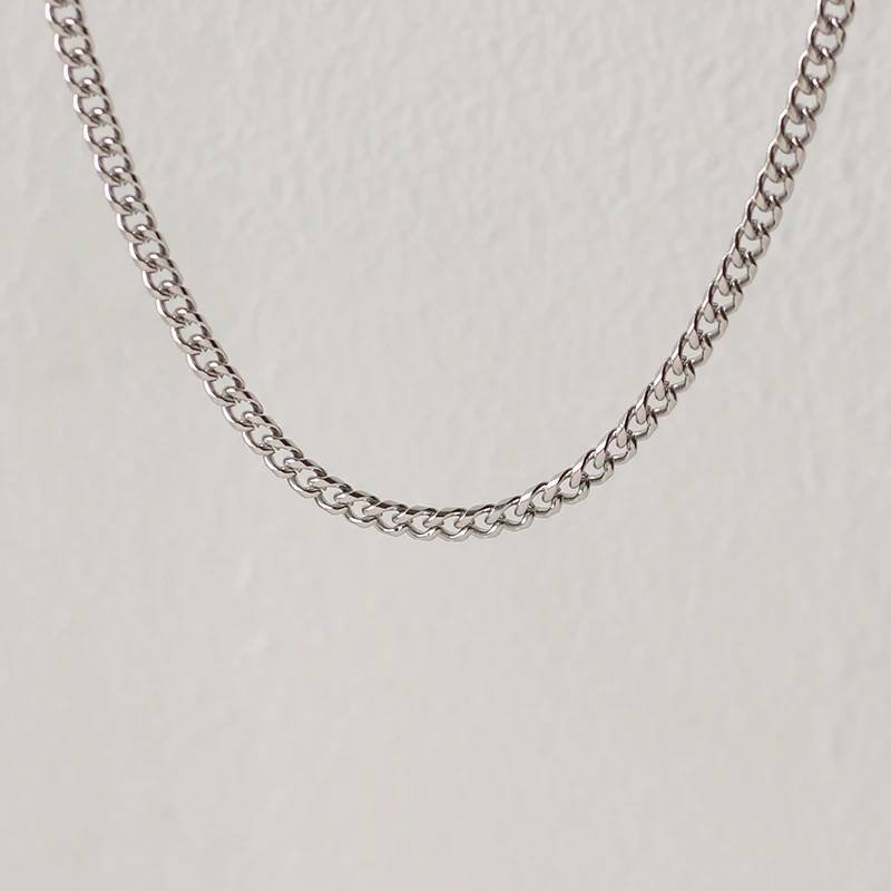 Collier Donna Oro Giallo E Bianco Maglia Catena Ovali Diamantati - Foto 8