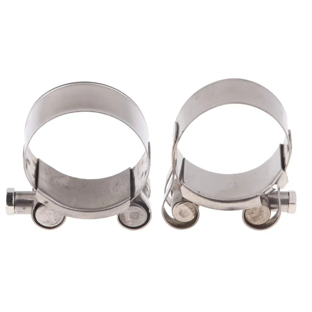 Exhaust Clamp Clip Stainless Steel Muffler Silencer Clamps for Motorbike